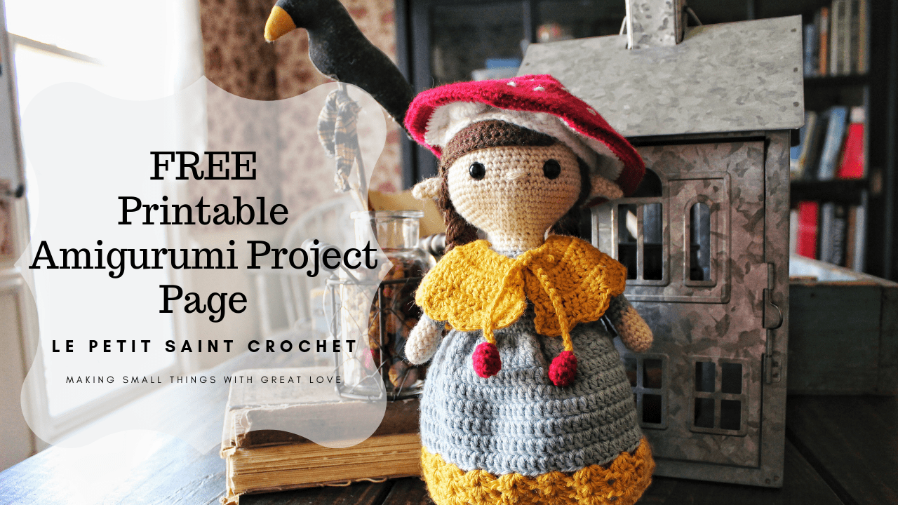 Free Printable Amigurumi, Crochet, and Knit Project Pages