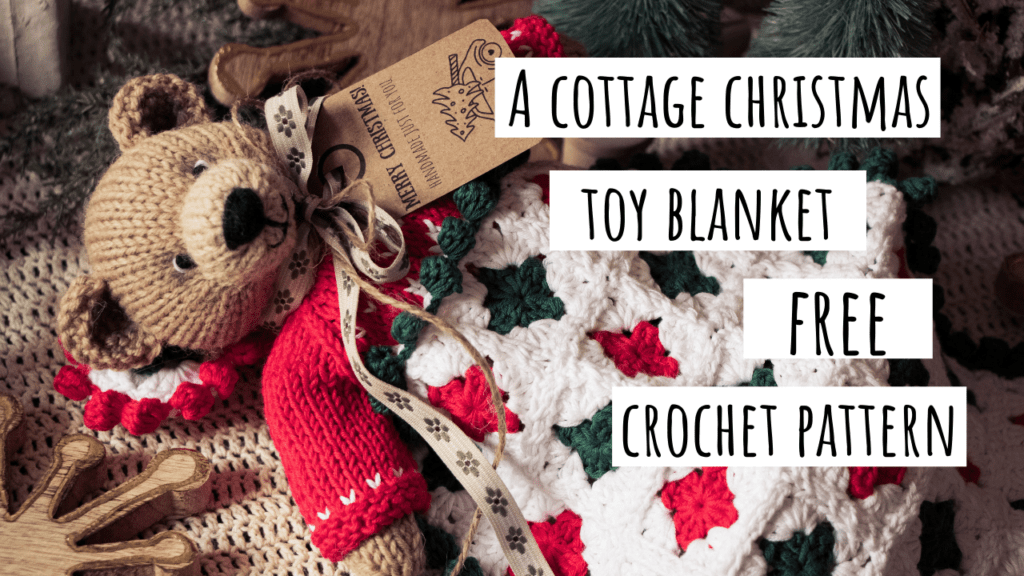 Cottage Christmas Toy Blanket Crochet Pattern