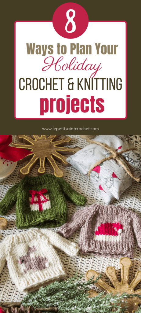 Plan your holiday crochet & knitting projects Pinterest pin