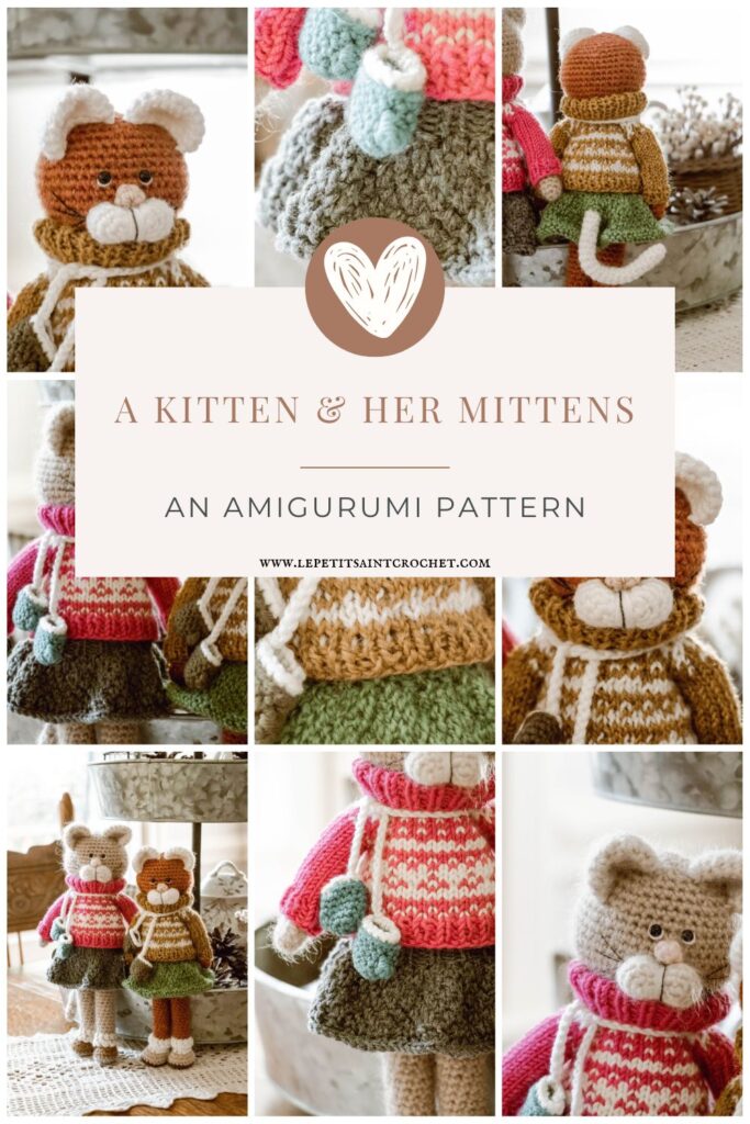 A Kitten & Her Mittens Amigurumi Pattern Crochet & Knit