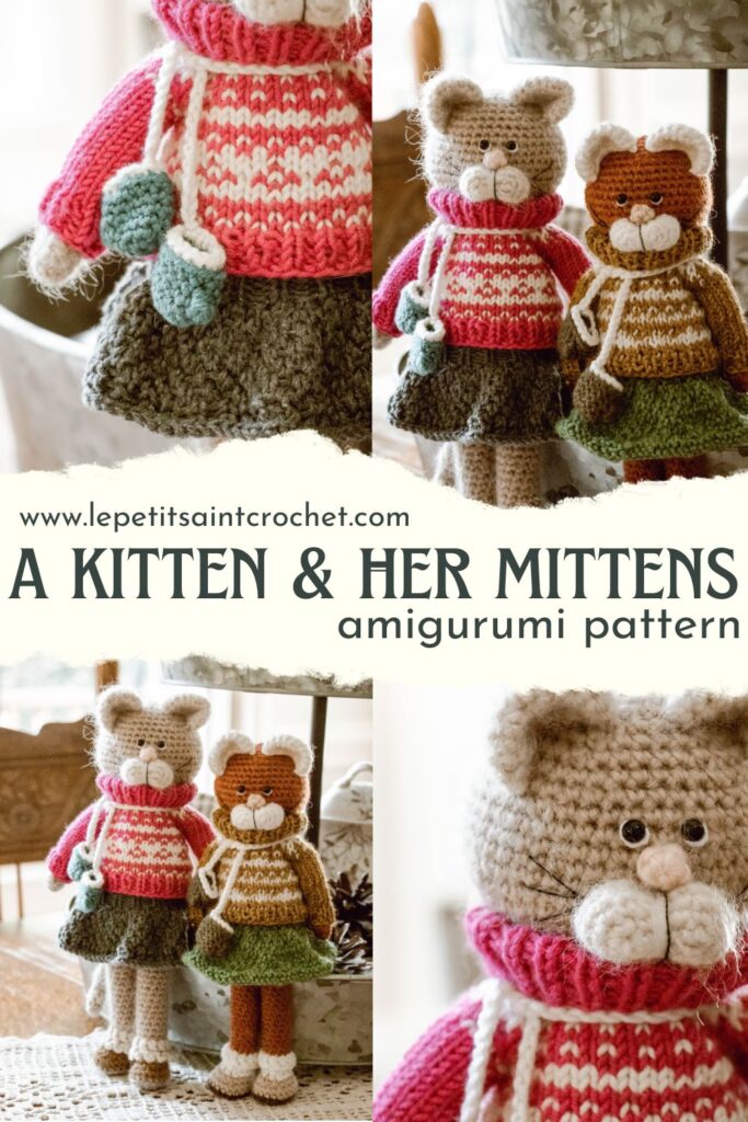 A Kitten & Her Mittens Amigurumi Pattern