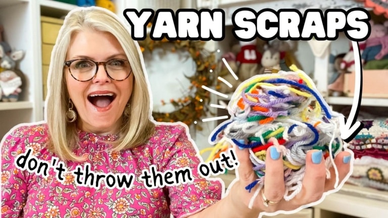 12 Ridiculously SIMPLE Ways to USE UP YARN SCRAPS